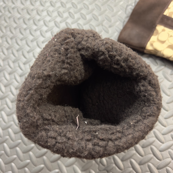 Coach Meyer Signature Boots Women's Khaki Chestnut Brown C Logo Suede Pull-On - Picture 7 of 9